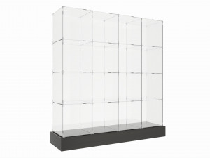 Store Glass Cube Display Shelf 3D Модель