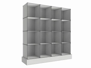 Store Glass Cube Display Shelf 3D Model