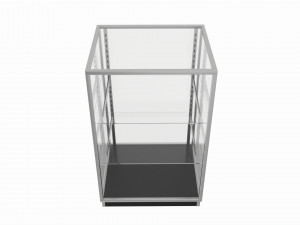 Store Glass Shelf Showcase Low 3D Model