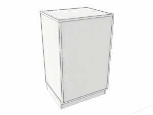 Vitrine d'&eacute;tag&egrave;re en verre de magasin basse Modèle 3D