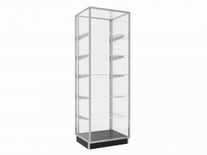 Store Glass Shelf Showcase Tall 3D 模型