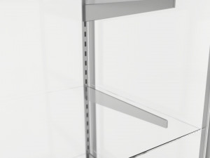 Store Glass Shelf Showcase Tall 3D 模型