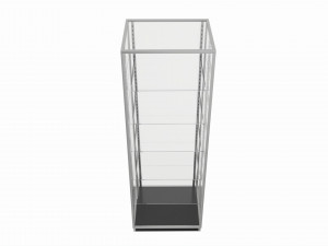 Store Glass Shelf Showcase Tall 3D 模型
