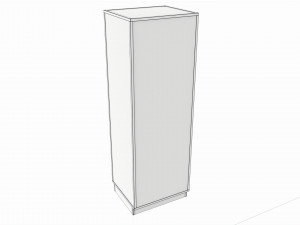 Store Glass Shelf Showcase Tall 3D 模型
