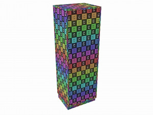 Store Glass Shelf Showcase Tall 3D 模型