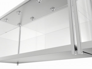 Store Glass Tower Display Case Modelo 3D