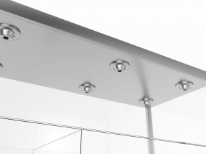 Store Glass Tower Display Case Modelo 3D