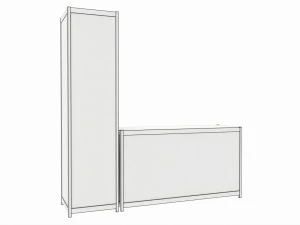 Vitrine de torre de vidro para loja Modelo 3D