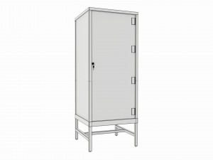 Store Glass Tower Showcase 3D-Modell