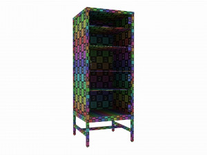 Store Glass Tower Showcase 3D-Modell