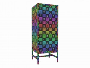 Store Glass Tower Showcase 3D-Modell