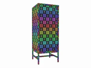 Store Glass Tower Showcase 3D Model