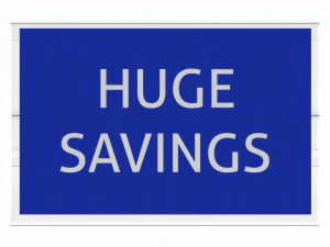 Store hinged flip up sign holder 3D Model