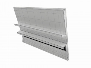 Store hinged flip up sign holder 3D Model