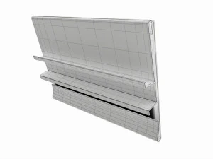 Store hinged flip up sign holder 3D Model