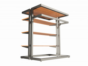 Store Island Merchandiser Display System Modello 3D