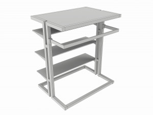 Store Island Merchandiser Display System Modello 3D