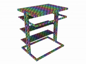 Store Island Merchandiser Display System Modello 3D