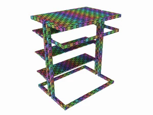 Store Island Merchandiser Display System 3D Model