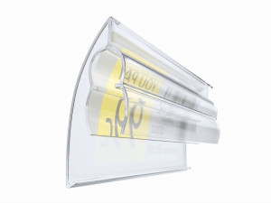 Store label holder for wire baskets and shelves 3D Model