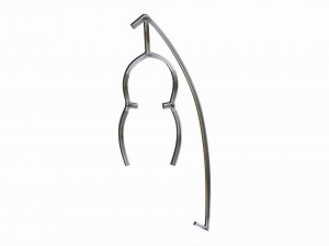 Store label holder for wire baskets and shelves 3D Model