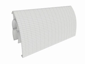 Store label holder for wire baskets and shelves 3D Model