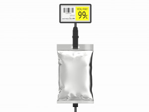 Store Merchandise Clip Hangers with Label Holder 3D Модель
