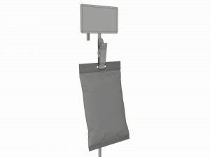 Store Merchandise Clip Hangers with Label Holder 3D Модель
