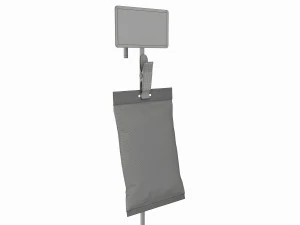 Store Merchandise Clip Hangers with Label Holder 3D Model