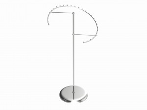Store Metal Spiral Clothing Rack Modelo 3D