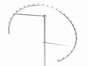 Store Metal Spiral Clothing Rack 3D Модель