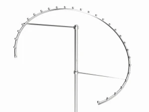 Store Metal Spiral Clothing Rack 3D Model