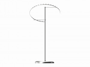 Store Metal Spiral Clothing Rack 3D Модель