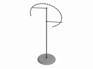Store Metal Spiral Clothing Rack 3D Model