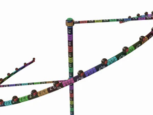 Store Metal Spiral Clothing Rack 3D Model