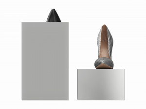 Store Mirror Shoe Display Stand 3D Model