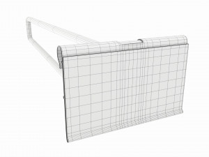 Store Pegboard Flip-up Scanner Hook with Label 3D 模型