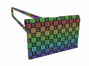 Store Pegboard Flip-up Scanner Hook with Label 3D Model