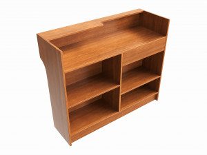 Store Register Checkout Counter Large 3D Model