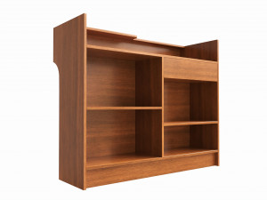 Store Register Checkout Counter Large 3D Model