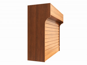Store Register Checkout Counter Large 3D Model