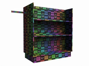 Store Shelf Rack Merchandiser 3D Model