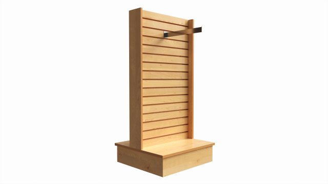 Store T-shaped 2-Way Merchandiser 3D-Modell .c4d .max .obj .3ds .fbx .stl .blend 