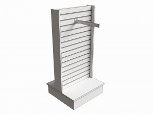 Store T-shaped 2-Way Merchandiser 3D-Modell