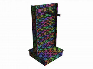 Store T-shaped 2-Way Merchandiser 3D-Modell