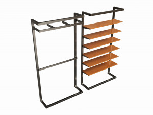 Store Wall Display Frame System Modèle 3D
