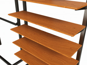 Store Wall Display Frame System Modèle 3D