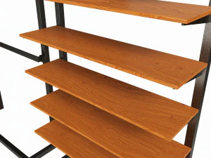 Store Wall Display Frame System 3D Model