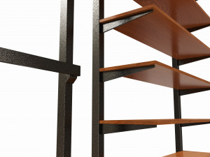 Store Wall Display Frame System Modèle 3D