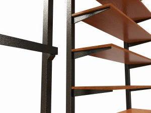 Store Wall Display Frame System 3D Model